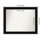 Parlor Black Non-Beveled Custom Framed Bathroom Vanity Wall Mirror